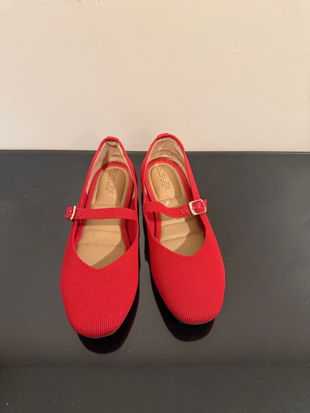 Rachel Zoe  Mary Jane Red Flats size 8
